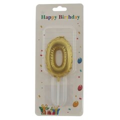 Свеча для торта "Цифра 0", L3,5 W1 H10 см