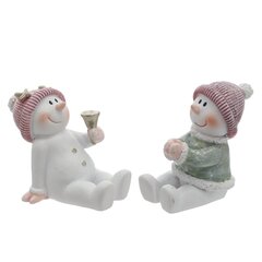 Фигурка декоративная "Снеговик", L2,5 W5 H4,5 см, 2в.