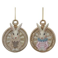 Фигурка декоративная подвесная "Заяц", L5,5 W2 H7 см, 2в.