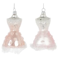 Украшение новогоднее "Платье", L7 W6 H12 см, 2в.