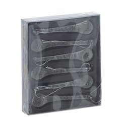 Набор из 6шт Украшение новогоднее "Сосулька", L14 W2,5 H12 см