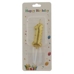 Свеча для торта "Цифра 1", L3,5 W1 H10 см