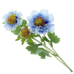 Цветок искусственный "Скабиоза", L10 W9 H49 см