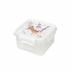 Контейнер АКВАРЕЛЬ для СВЧ квадратный 0.6л