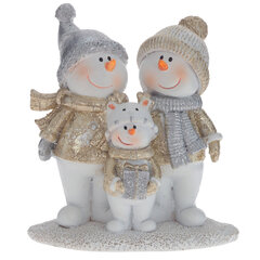 Фигурка декоративная "Снеговики", L10 W4 H11 см