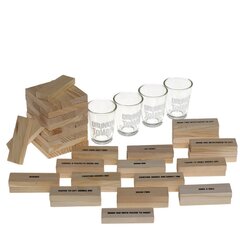 Игра настольная (питейная) "Башня" со стопками, Д19 Ш7 В20 см