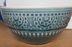 !09 Миска глубокая Tongo, каменная керамика, диаметр 16 см цвет серый