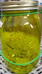 !09 Банка для специй с подвесом и крышкой "Калейдоскоп", 920 мл., цвет зеленый