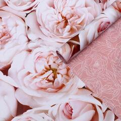 !09 Бумага (набор 2 листа) глянцевая двусторонняя "Пионы" 50 х 70 см.