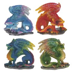 Фигурка декоративная "Дракон", L8 W4 H6,5 см, 4в.