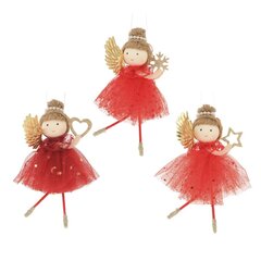 Изделие декоративное подвесное "Девочка", L10 W3 H14 см, 3в.