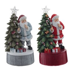 Фигурка декоративная с музыкой "Новый год" (3xLR44, прилаг.), L12 W11 H22,5 см, 2в.