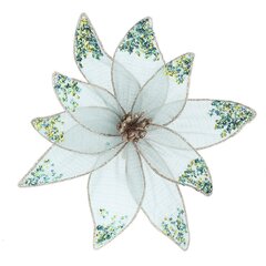 Цветок искусственный "Пуансеттия" (на клипсе), L24 W24 H9 см