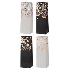 Пакет подарочный (бумага 210г/м2, блок микс 12шт), L12 W9 H35 см, 4в.