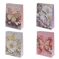 Пакет подарочный (бумага 210г/м2, блок микс 12шт), L30 W12 H41,5 см, 4в.