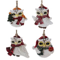 Изделие декоративное подвесное "Сова", L5 W0,5 H5 см, 4в.