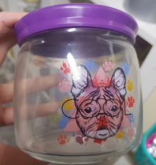 !09 Банка Чешни 650 мл. с крышкой "Собака"