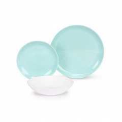 Набор столовый ДИВАЛИ ТЮРКУАЗ&БЕЛЫЙ 18пр