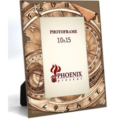 !09 Фоторамка "Компас" 10x15 см. стекло