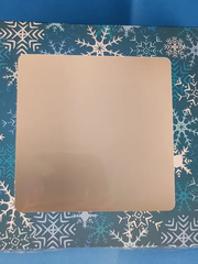 !Набор 5 штук - Коробка картонная, с окном "Снежинки" 16 х 16 х 3 см