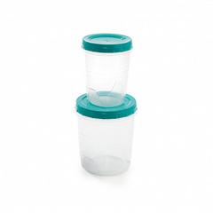 Набор банок 2шт 1.3л  0.6л с закручевающей крышкой