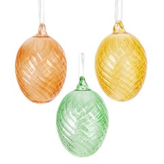 Набор из 3-х изделий декоративных подвесных "Яйцо пасхальное" (6*9), L19 W10 H6 см