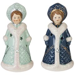 Подсвечник "Снегурочка, L8,5 W7 H16,5 см, 2в.