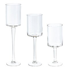 Набор из 3-х подсвечников, L23 W7,5 H30,5 см