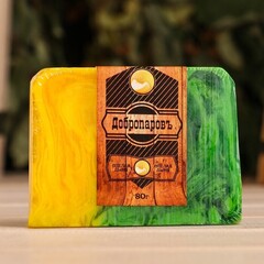 !Косметическое мыло для бани и сауны "Ароматная дыня", "Добропаровъ" 80 гр