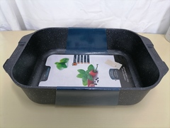 !Жаровня 40.5 *25.5, мраморное покрытие