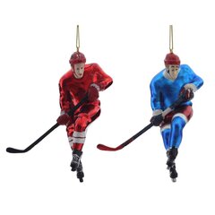 Украшение новогоднее "Хоккеист", L11,5 W4,5 H13 см, 2в.