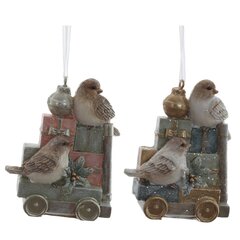 Фигурка декоративная подвесная "Птички", 2в., L6,5 W3,5 H8,5 см, 2в.