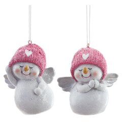 Фигурка декоративная подвесная "Снеговик",   L5,5 W4,5 H7,5 см, 2в.