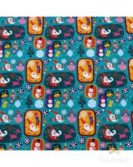 !09 Бумага упаковочная 2 листа глянцевая, "Скоро праздник", 50 х 70 см.