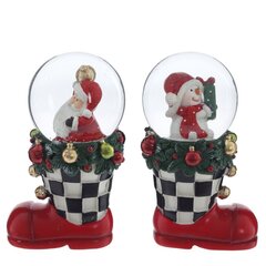 Фигурка декоративная "Снеговик/Дед Мороз" в стекл шаре, D 4.5 см, L5,5 W5 H9 см, 2в.