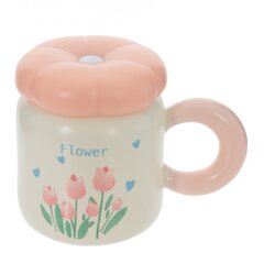 Кружка с крышкой, 400 мл, L13,5 W9 H11 см