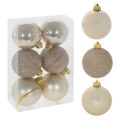 Набор из 6шт Украшение новогоднее "Шар", D 6 см, L6 W6 H7 см