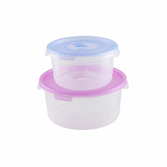 Набор контейнеров СМАЙЛ 0.40.8л круглые с клапаном