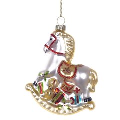 Украшение новогоднее "Лошадка-качалка", L9 W2,5 H12 см