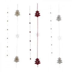 Изделие декоративное  Гирлянда "Ёлочка", L190 W4 H1,5 см, 3в.