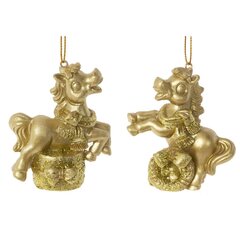 Фигурка декоративная подвесная "Лошадка", L6,5 W3,5 H7 см, 2в.