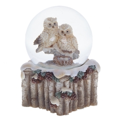 Фигурка декор в стекл шаре "Птички", D5 см, L8 W5 H8 см