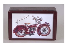 !Набор подарочный Мотоцикл /фляга д/спиртных напитков, 200 мл и 2 стопки/, 3 предмета