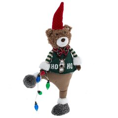 Игрушка набивная с подсветкой "Медвежонок" (2хAAA н/п), L31 W11,5 H60/47 см