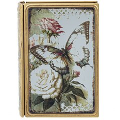 Шкатулка-книга с зеркальным элементом, Д12 Ш5 В17 см