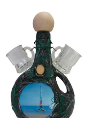 !09 Бутыль для вина "Парус" 500 мл. с 2 рюмками 50 мл.