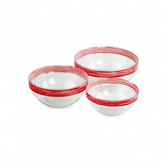 Набор салатников ЭМПИЛАБЛЬ БРАШМАНИЯ РЕД 3шт (17см20см23см)