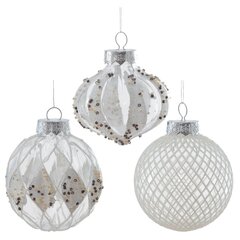 Набор из 9шт Украшение новогоднее "Шар", D8см, L24,6 W8 H24,6см