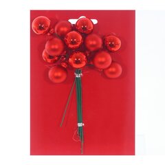 Набор из 12 шт, Изделие декоративное "Ягоды" (20мм), L9 W4 H15 см