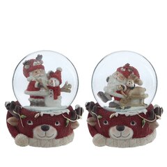 Фигурка декоративная "Дед Мороз" в стекл шаре, D 6.5 см, L7 W6,5 H8,5 см, 2в.